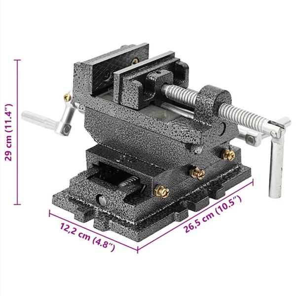 Schraubstock Kreuztisch Handbetrieben 70 mm