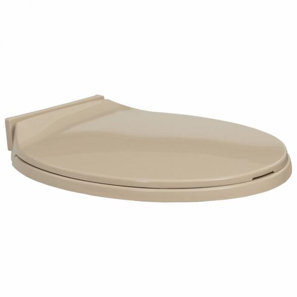 ARDEBO.de - Toilettensitz mit Absenkautomatik Beige Oval