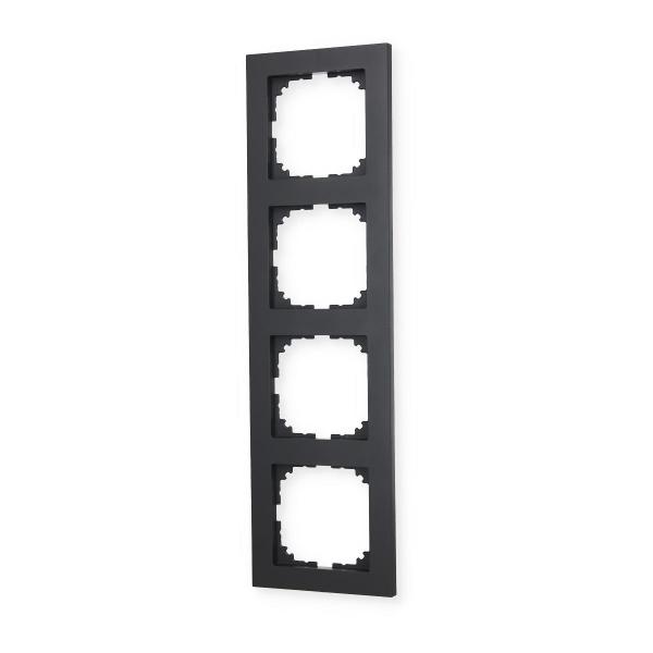 Merten MEG4040-3614 Rahmen, M-Pure, 4fach, anthrazit