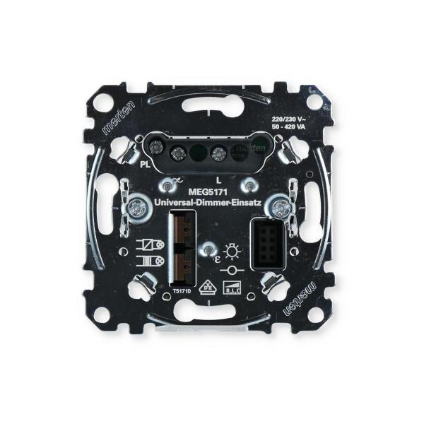 Merten Universal-Dimmer-Einsatz, Argus Präsenzmelder, Unterputz-Einsätze mit PlusLink (MEG5171-0000)