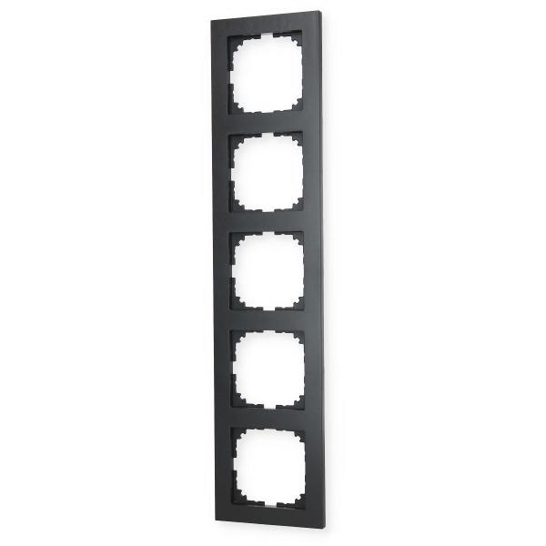Merten MEG4050-3614 M-Pure-Rahmen, 5fach, Anthrazit, System M-Pure Rahmen