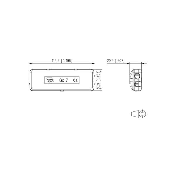 Metz Connect Cat.7 Kabelverbinder (130863-E)