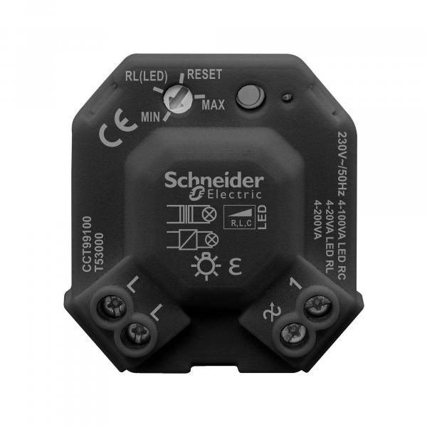 ARDEBO.de Merten Universal LED Dimmermodul, Antique/Artec/Trancent, schwarz (CCT99100)