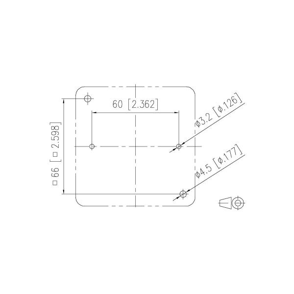 Metz Connect 130B12D30002-E Modulare Anschlussdose C6Amodul 3 Port 270°M AP, reinweiß