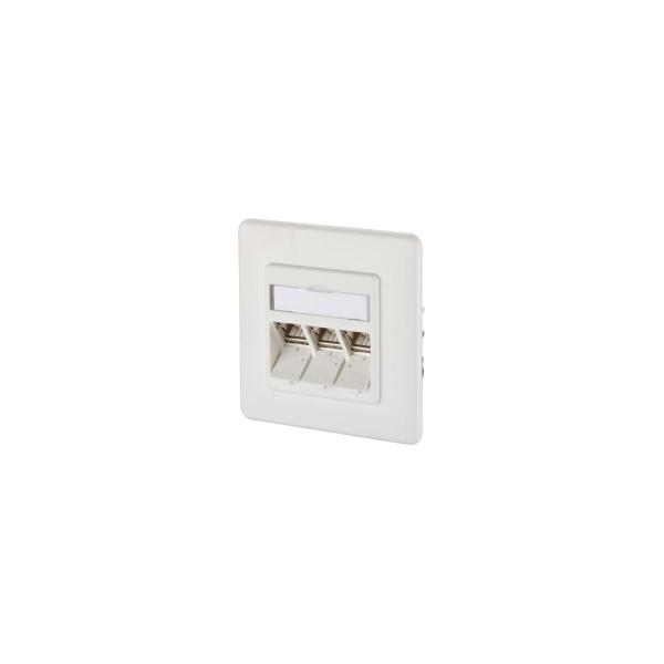 ARDEBO.de Metz Connect 130B12D31002-E C6Amodul 3 Port 270°M UP, reinweiß