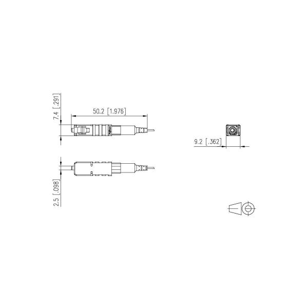 Metz Connect 1509MAEO002C-F OpDAT FASTTM Steckerbausatz SC PC OM3/OM4 20 Stück für Adern inkl. Werkzeug