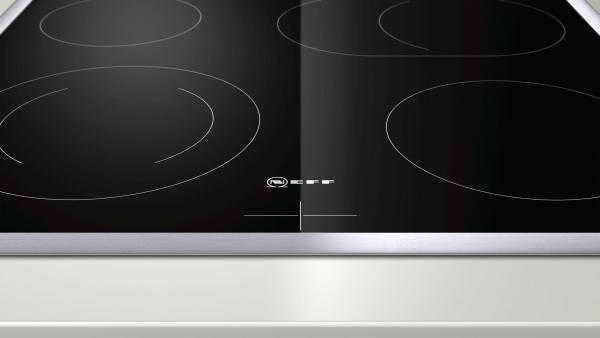 Neff M13R42N2 N50 Elektrokochfeld, 58cm breit, Glaskeramik, herdgesteuert, Edelstahl-Rahmen