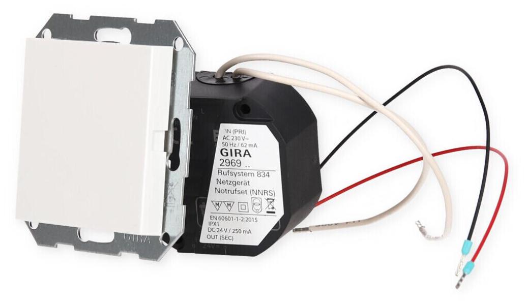 Notrufset System 55, Reinweiß glänzend, Gira 291403