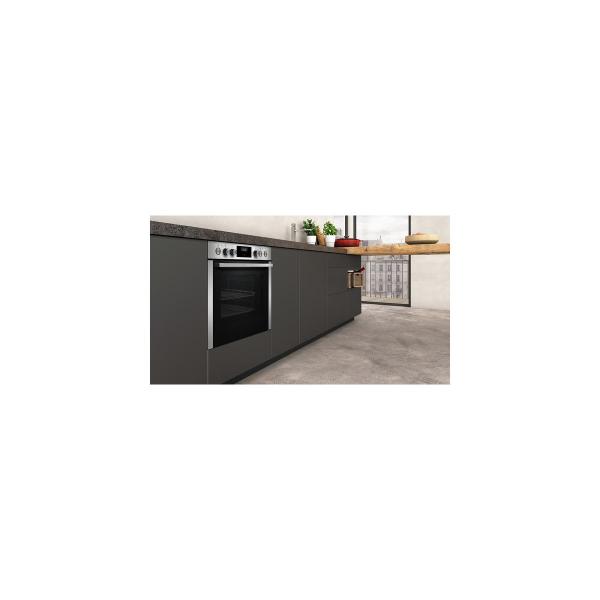 Neff E1CCE4AN1 N50 EEK: A Einbauherd, 60 cm breit, 71 L, CircoTherm, LCD-Display, Schnellaufheizung, Edelstahl