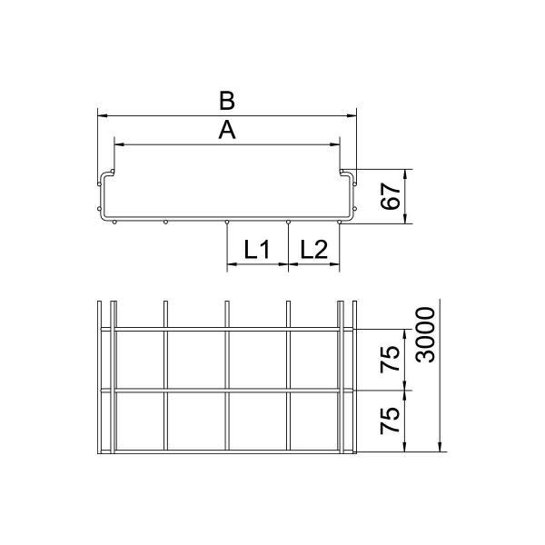 OBO Bettermann CGR 50 50 FT C-Gitterrinne (6017428)