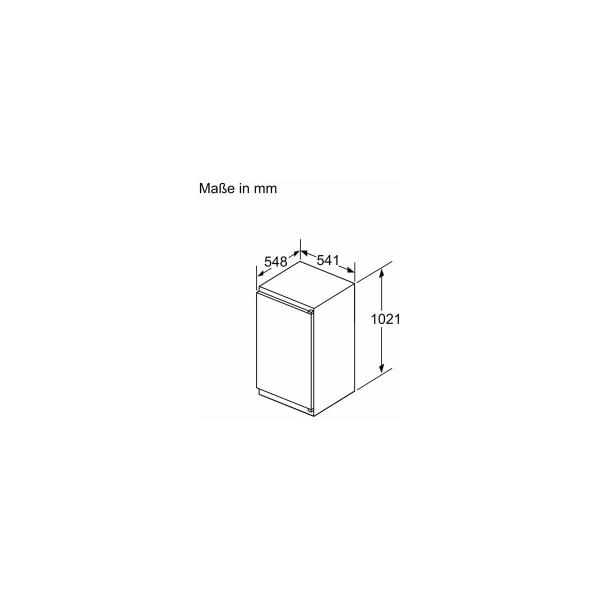 Neff KI1311SE0 N30 Einbau Kühlschrank, Nischenhöhe: 102,5cm, 165L, Temperaturregulierung, LED-Beleuchtung, Fresh Safe, Eco Air Flow