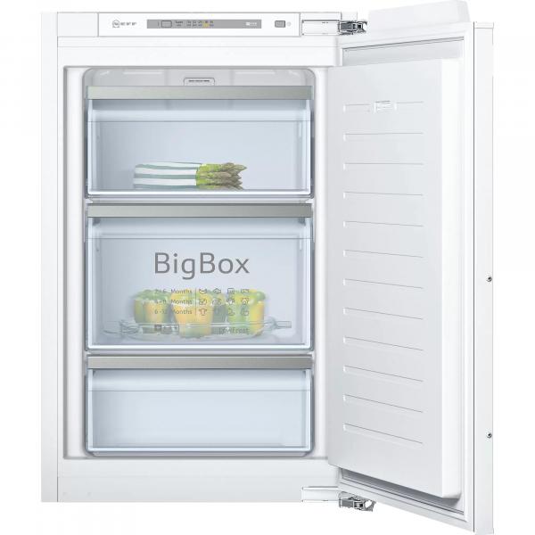 ARDEBO.de Neff GI1216DE0 N50 Einbau Gefrierschrank, Nischenhöhe: 88 cm, 97 L, Flachscharnier, LowFrost