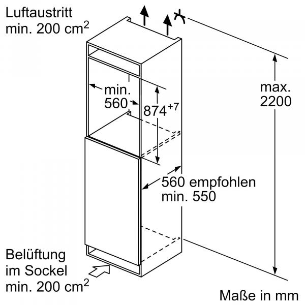 Neff GI1216DE0 N50 Einbau Gefrierschrank, Nischenhöhe: 88 cm, 97 L, Flachscharnier, LowFrost