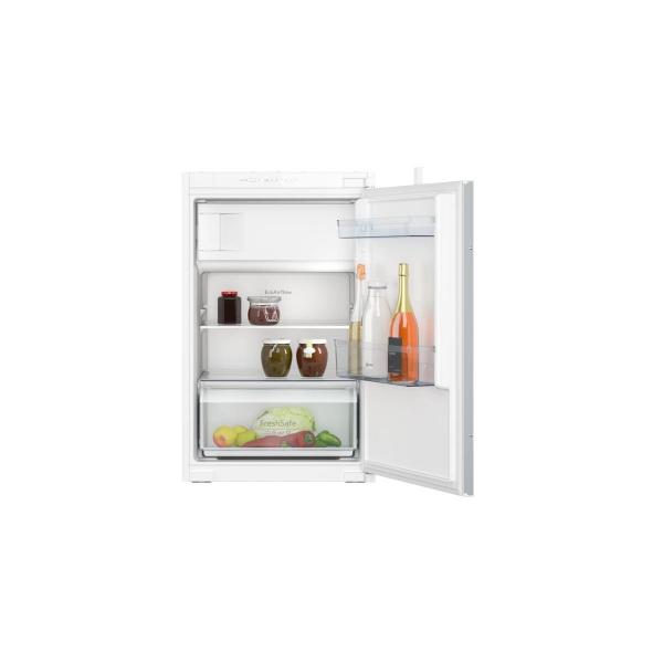 ARDEBO.de Neff KI2221SE0 N30 Einbau Kühlschrank mit Gefrierfach, Nischenhöhe: 88 cm, 119 L, Temperaturregulierung, LED-Beleuchtung, Eco Air Flow
