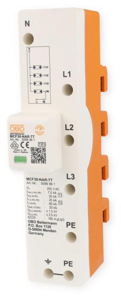 ARDEBO.de OBO Bettermann MCF30-NAR-TT LightningController Überspannungsableiter, Typ 1+2 (5096961)