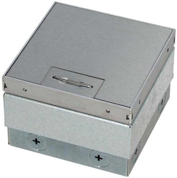 OBO Bettermann UDHOME2 GVV Bodensteckdose, ohne Bodenbelagsaussparung, 2-fach VDE, Edelstahl (7368326)