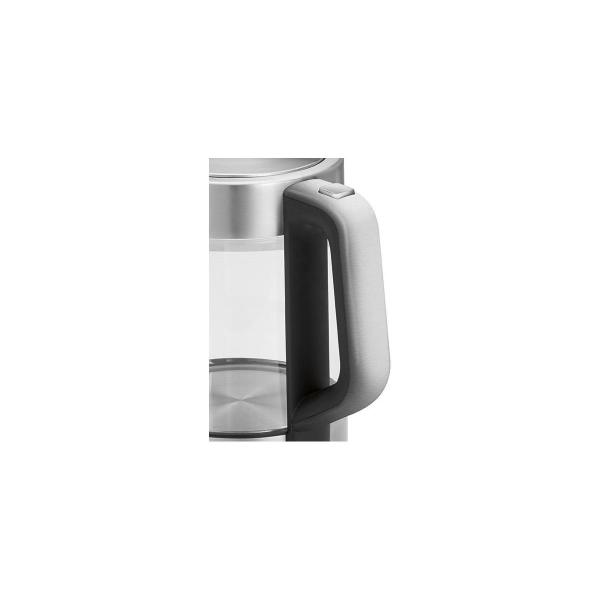 PC-WKS 1107 G Glas-Wasserkocher, 2200 W, 1,5 L, Sicherheitsglas, 360 ° Cordless, Überhitzungsschutz, edelstahl/Glas (501107)