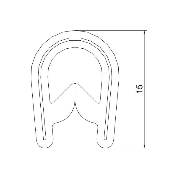 OBO Bettermann KSB 4 PVC Kantenschutzband 10,5 (6072895)