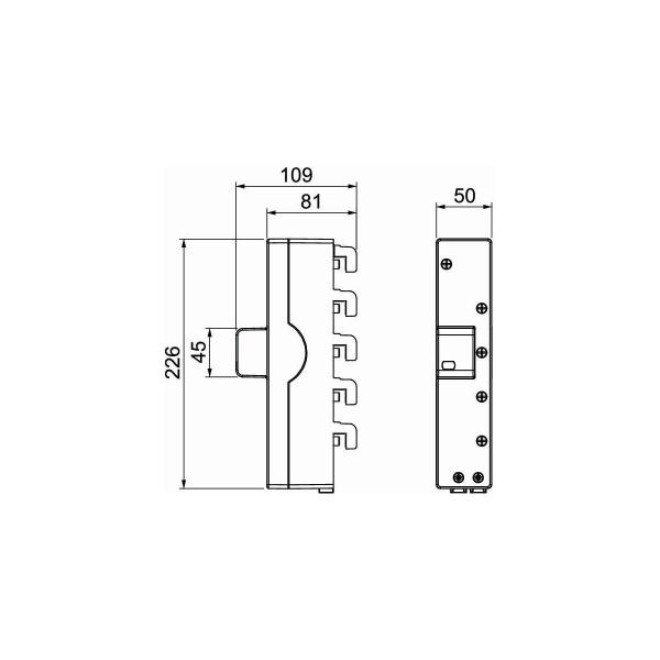 OBO Bettermann MCF50-NAR-TT LightningController Rail, dreipolig, mit NPE, 255V, Typ 1+2 (5096975)