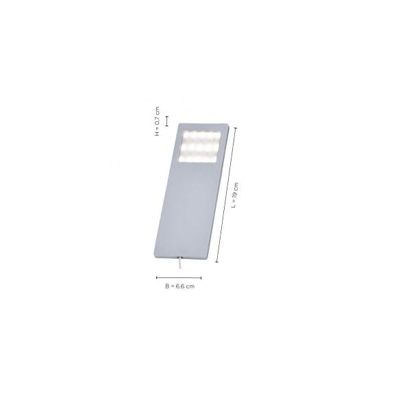 Paul Neuhaus LED-Unterbauleuchten, 2er Set, Aluminium, warmweiß, Sensorschalter, modern, 4W, 480lm (1121-95-2)