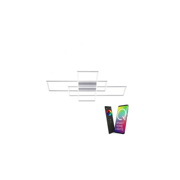 ARDEBO.de Paul Neuhaus Q-INIGO, 100x75cm, LED-Deckenleuchte, dimmbar, Smart Home, 54W, 6600lm (8195-55)