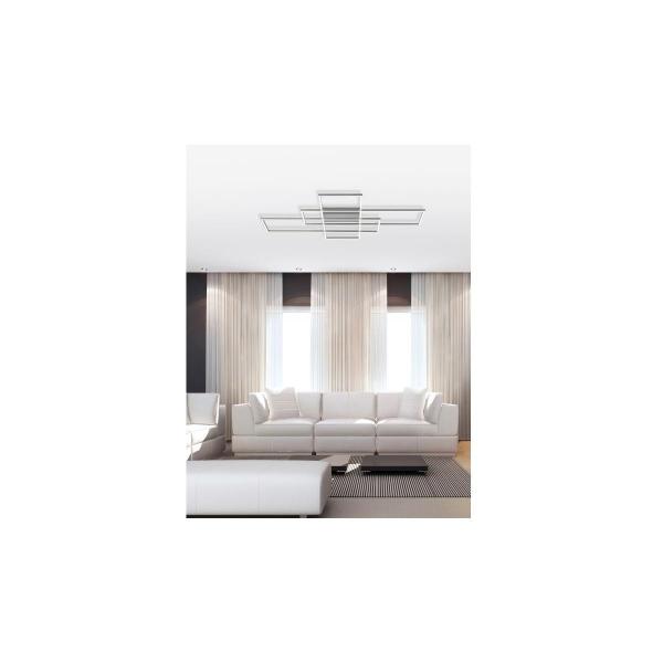 Paul Neuhaus Q-INIGO, 100x75cm, LED-Deckenleuchte, dimmbar, Smart Home, 54W, 6600lm (8195-55)
