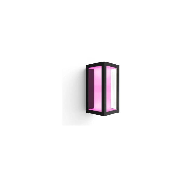 ARDEBO.de Philips Hue White & Color Ambiance Impress Outdoor LED Wandleuchte, 8W, 1180lm, 4000K, schwarz (915005730601)