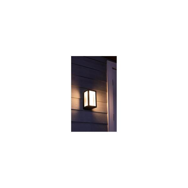 Philips Hue White & Color Ambiance Impress Outdoor LED Wandleuchte, 8W, 1180lm, 4000K, schwarz (915005730601)