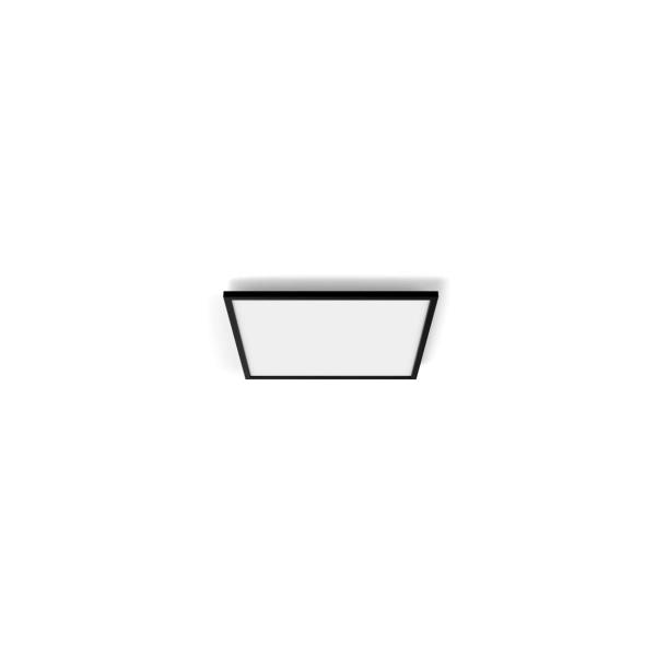Philips Hue White Ambiance Aurelle Quadratisches LED Panel, 60x60cm, 3750lm, 4000K, Dimmschalter, schwarz (929003597601)