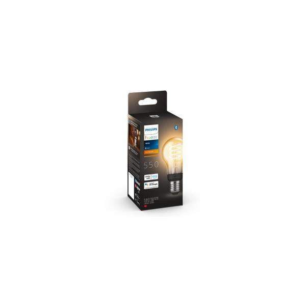 Philips Hue White Filament Lampe, E27, A60, 550lm, 2100K (929003051401)