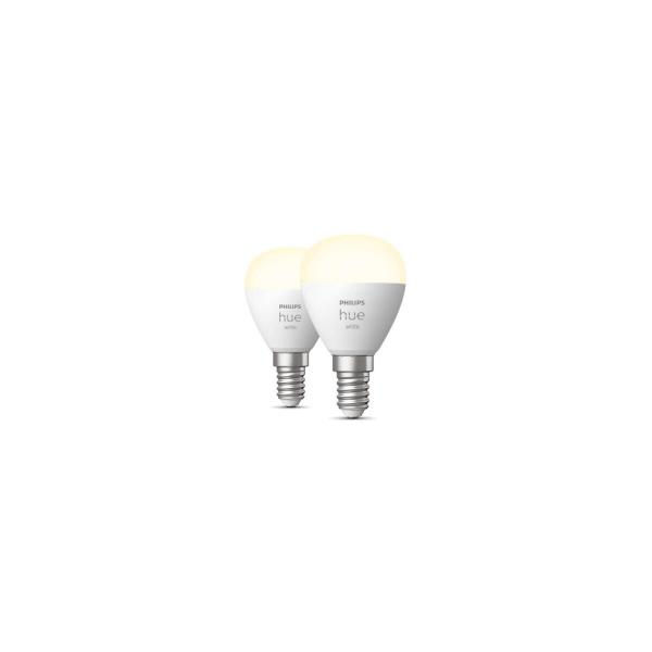 ARDEBO.de Philips Hue White Luster Smarte Lampe, E14, 5,7W, 470lm, 2700K (929002440604)