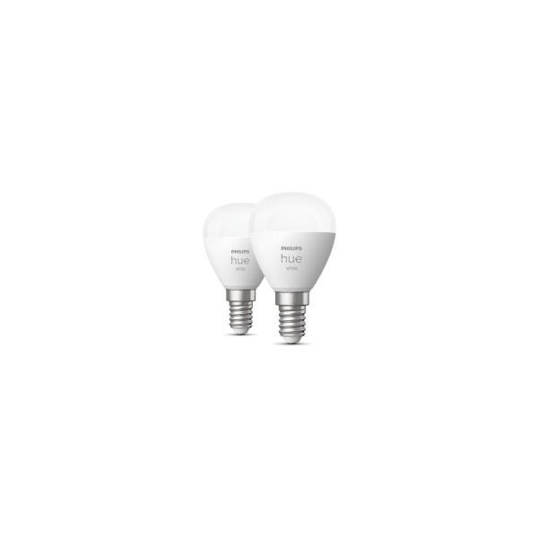 Philips Hue White Luster Smarte Lampe, E14, 5,7W, 470lm, 2700K (929002440604)