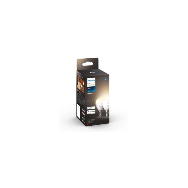 Philips Hue White Luster Smarte Lampe, E14, 5,7W, 470lm, 2700K (929002440604)