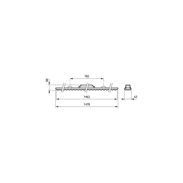 Philips Lichtleiste LED Maxos LED 4MX850 491 LED80S/840 PSD WB WH, 8000lm, 4000K, weiß (67282099)