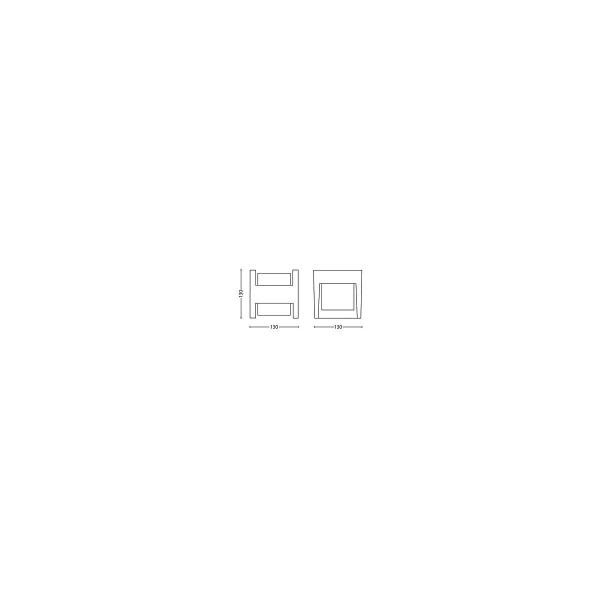Philips myGarden LED Wandleuchte, 4,5W, 800lm, anthrazit (915005193701)