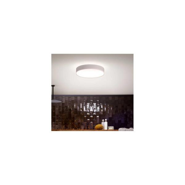 Philips Hue Devere Mittelgroße LED Deckenleuchte, Dimmschalter, 19,2W, 2450lm, 4000K, weiß (915005997601)