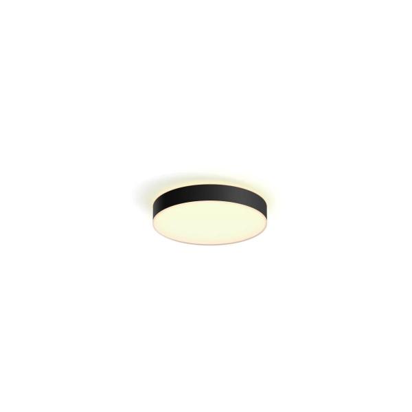 ARDEBO.de Philips Hue Enrave LED Deckenleuchte L, Dimmschalter, 33,5W, 4300lm, 4000K, schwarz (915005996901)