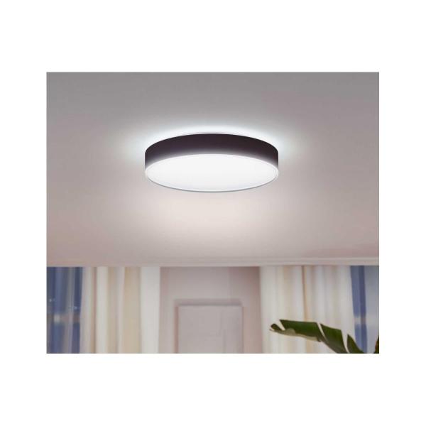 Philips Hue Enrave LED Deckenleuchte L, Dimmschalter, 33,5W, 4300lm, 4000K, schwarz (915005996901)