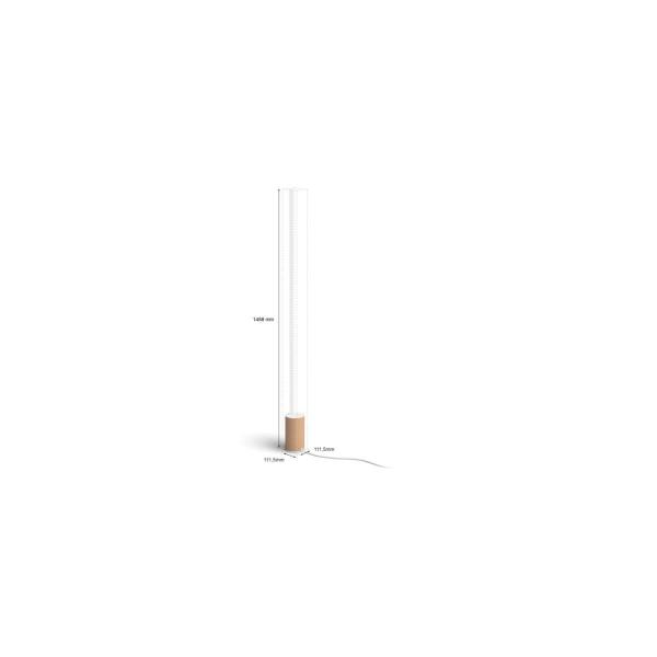 Philips Hue Gradient Signe LED Stehleuchte, 29W, 2550lm, 4000K, oak (929003479701)
