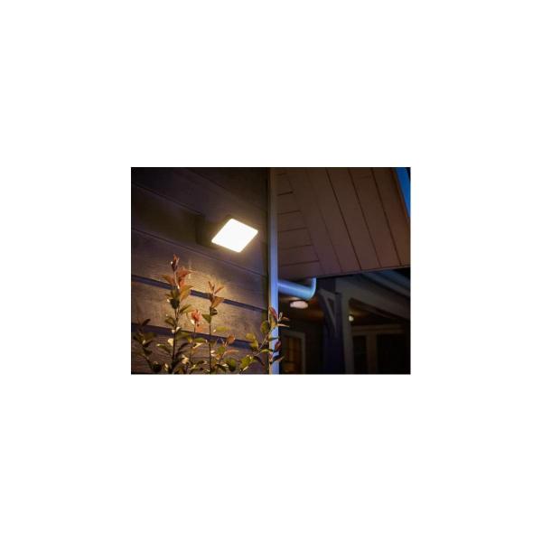 Philips Hue Welcome Outdoor LED Flutlicht, 20,5W, 2600lm, 2700K, schwarz (915005731602)