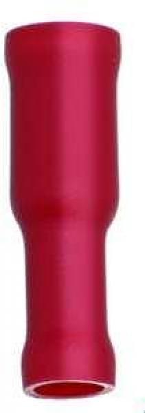 ARDEBO.de Protec.class 10SHI 0,5-1,0/4mm Rundsteckhülsen isoliert rot (05104216), 100 Stck.