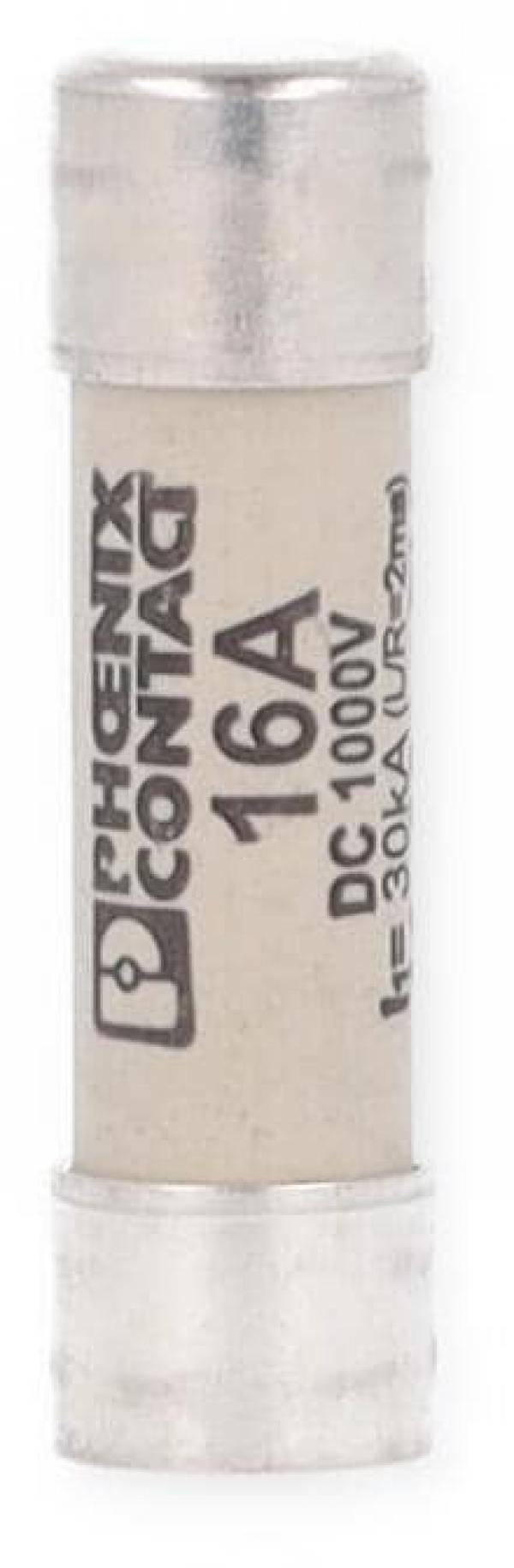 ARDEBO.de Phoenix Contact Sicherung - FUSE 10,3X38 16A PV, 1000V, 10 Stück (3061350)