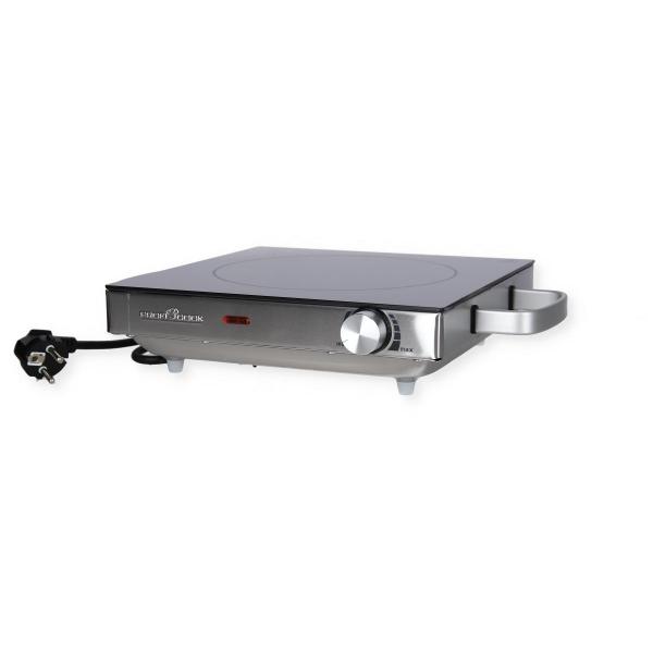 ProfiCook PC-EKP 1210 Infrarot-Einzelkochplatte, 2000 W, stufenlos, LED-Kontrollleuchte, inox (501210)