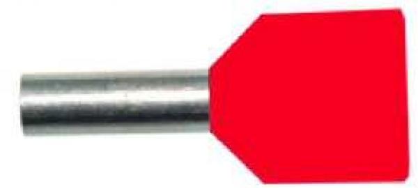 ARDEBO.de Protec.class PAEH 1000D/14 Doppel-Aderendhülsen 2 x 10 mm² (05101059), rot, 100 Stck.