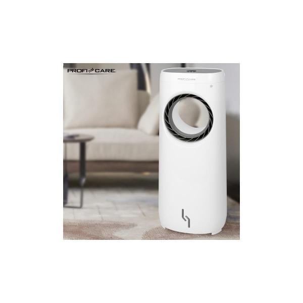 ProfiCare PC-LK 3088 3in1 Luftkühler, Luftbefeuchter, Luftreiniger, 3 Stufen, Timer, Fernbedienung, weiß-titan (330880)