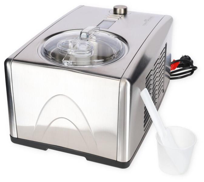 ProfiCook PC-ICM 1091 N Eiscreme-Maker, Joghurtmaker, 1500 ml, Timer, edelstahl/schwarz