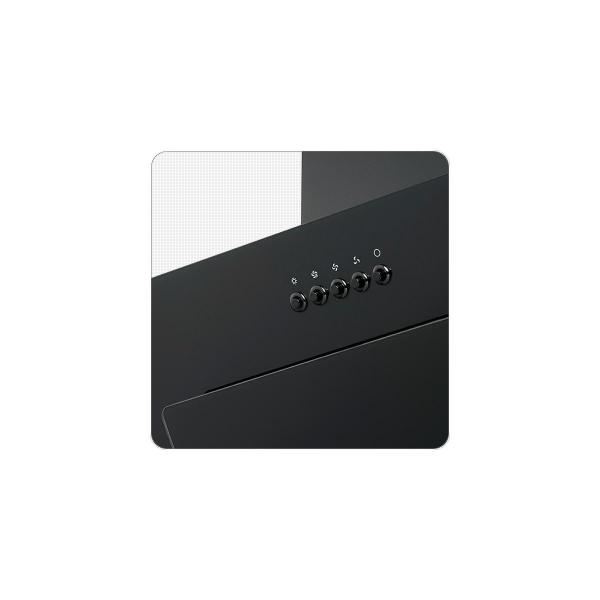 PKM S23-60 ABPY EEK: A Kopffreihaube, 60cm breit, Beleuchtung LED, Abluft und Umluft, schwarz