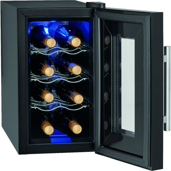 ProfiCook PC-WK 1232 Glastürkühlschrank, 23L, 26cm breit, Anti-Vibrationssystem, Thermoelektrische Kühlung, schwarz (501232)