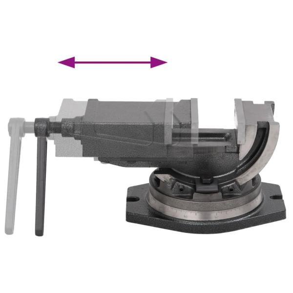 2-Achsen-Schraubstock Kippbar 100 mm