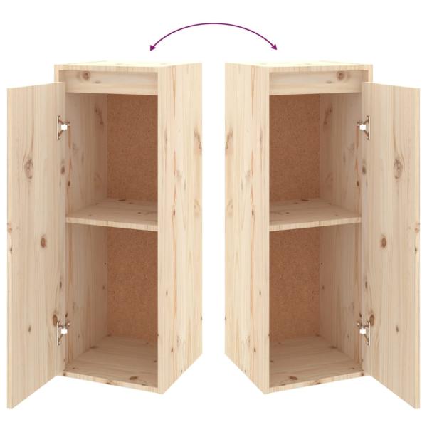 TV-Schränke 2 Stk. Massivholz Kiefer